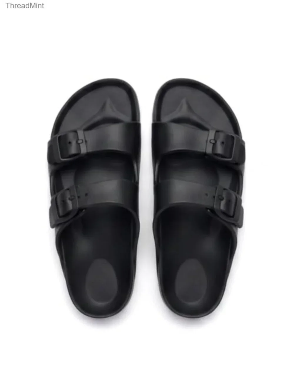 Kids Double Buckle EVA Slides Sandals Non-Slip Beach Pool Shower